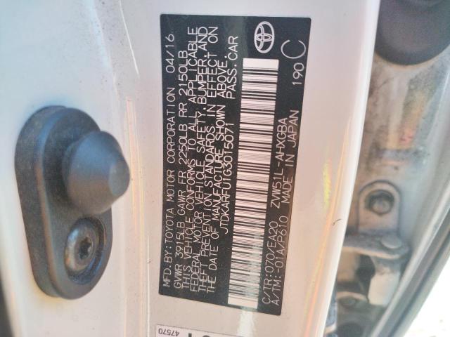 Photo 10 from auction – 2016 TOYOTA PRIUS with VIN JTDKARFU1G3015071
