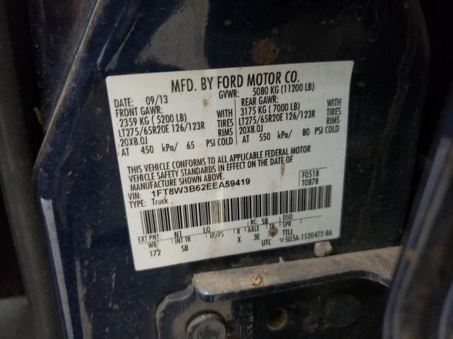 Photo 10 from auction – 2014 FORD F350 SUPER with VIN 1FT8W3B62EEA59419