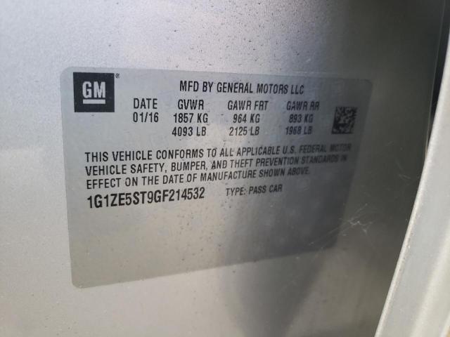 Photo 10 from auction – 2016 CHEVROLET MALIBU LT with VIN 1G1ZE5ST9GF214532