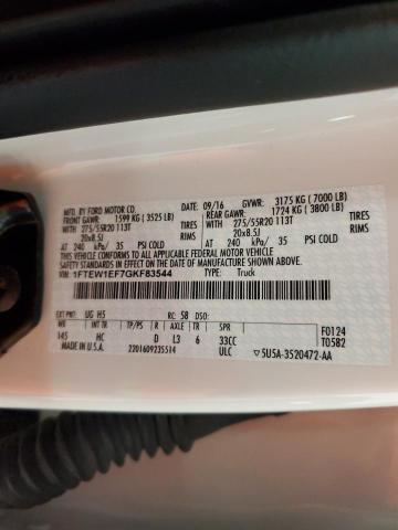 Photo 10 from auction – 2016 FORD F150 SUPER with VIN 1FTEW1EF7GKF83544