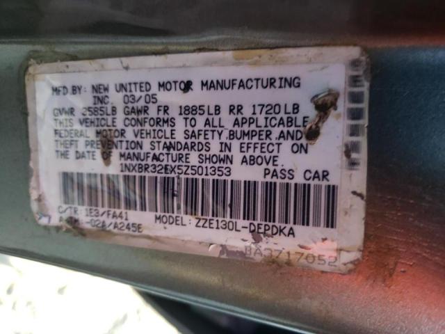 Photo 10 from auction – 2005 TOYOTA COROLLA CE with VIN 1NXBR32EX5Z501353