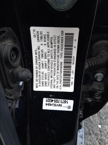 Photo 10 from auction – 2016 HONDA CIVIC EX with VIN 2HGFC2F75GH544566