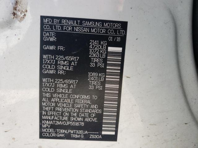 Photo 10 from auction – 2018 NISSAN ROGUE S with VIN KNMAT2MV0JP551678