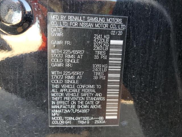 Photo 10 from auction – 2020 NISSAN ROGUE S with VIN KNMAT2MV7LP541667