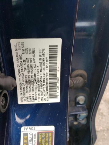 Photo 10 from auction – 2015 HONDA CR-V EX with VIN 2HKRM4H52FH627202