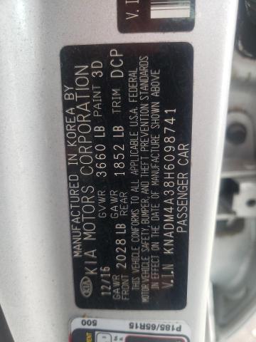Photo 10 from auction – 2017 KIA RIO LX with VIN KNADM4A38H6098741