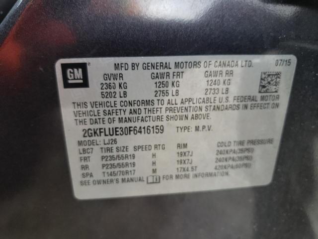 Photo 10 from auction – 2015 GMC TERRAIN DE with VIN 2GKFLUE30F6416159
