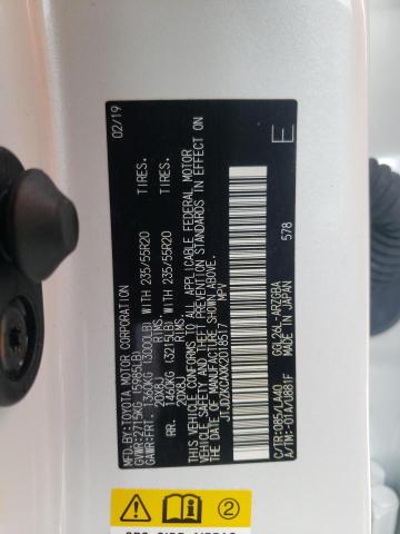 Photo 10 from auction – 2019 LEXUS RX 350 L with VIN JTJDZKCAXK2018517