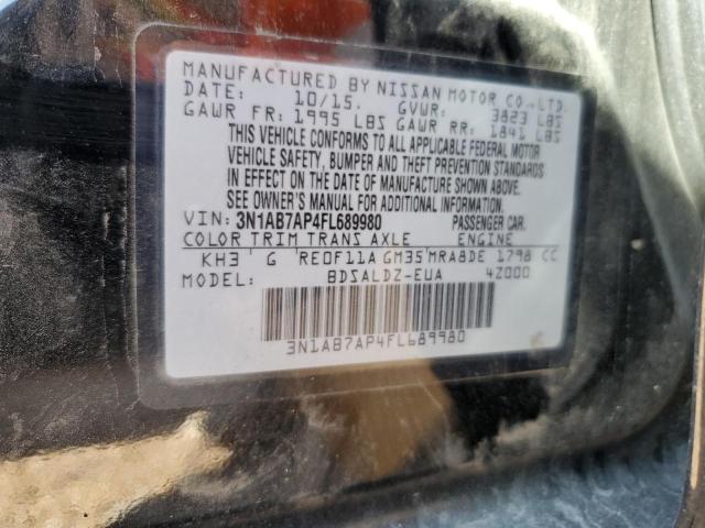 Photo 10 from auction – 2015 NISSAN SENTRA S with VIN 3N1AB7AP4FL689980