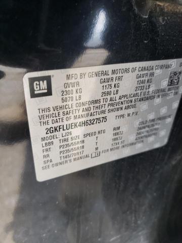 Photo 10 from auction – 2017 GMC TERRAIN SL with VIN 2GKFLUEK4H6327575