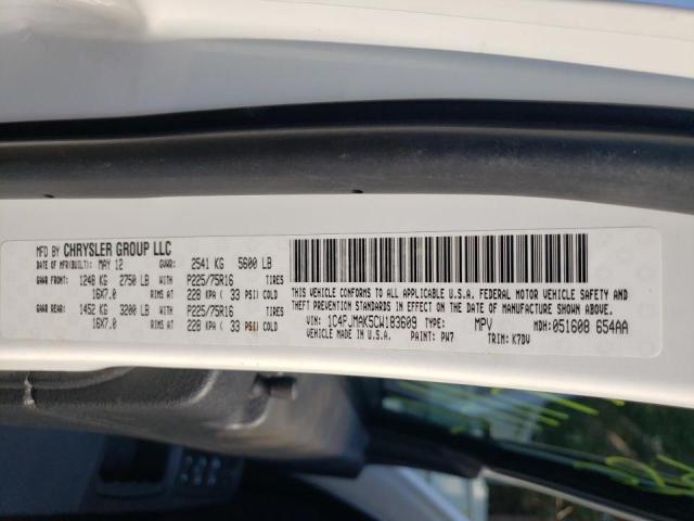 Photo 10 from auction – 2012 JEEP LIBERTY SP with VIN 1C4PJMAK5CW183609