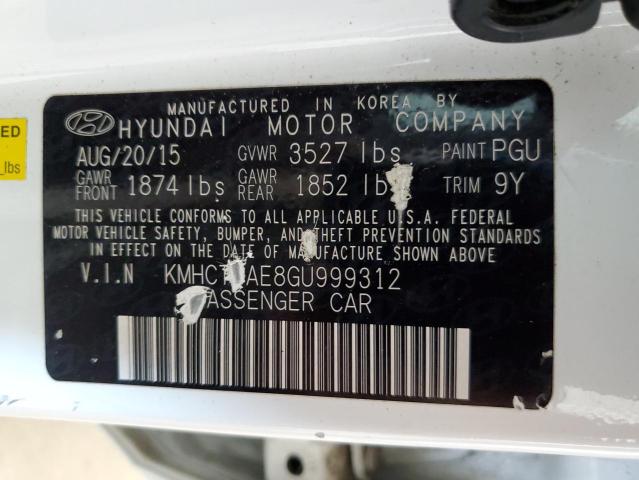 Photo 10 from auction – 2016 HYUNDAI ACCENT SE with VIN KMHCT4AE8GU999312