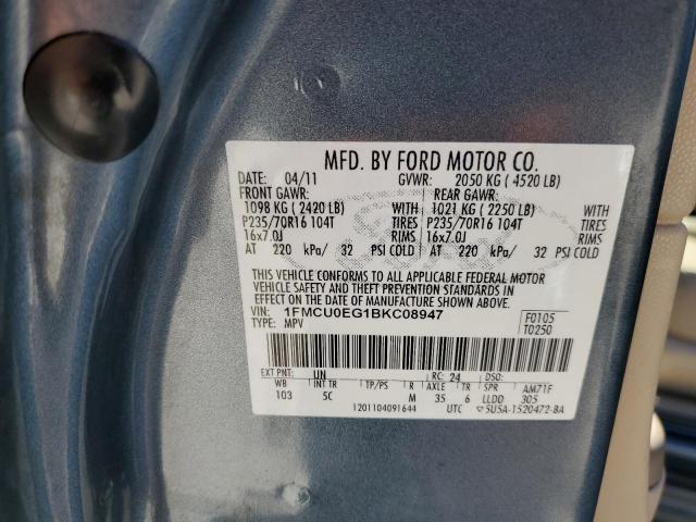 Photo 10 from auction – 2011 FORD ESCAPE LIM with VIN 1FMCU0EG1BKC08947