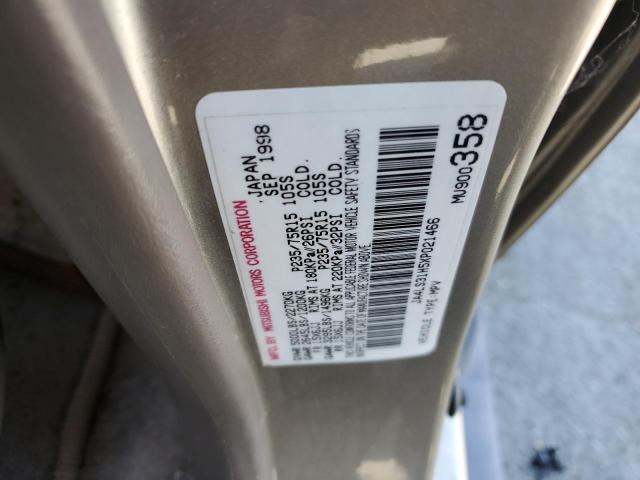 Photo 10 from auction – 1999 MITSUBISHI MONTERO SP with VIN JA4LS31H5XP021466