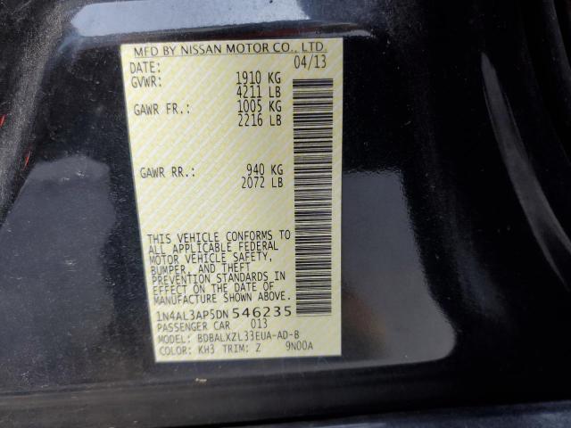 Photo 10 from auction – 2013 NISSAN ALTIMA 2.5 with VIN 1N4AL3AP5DN546235