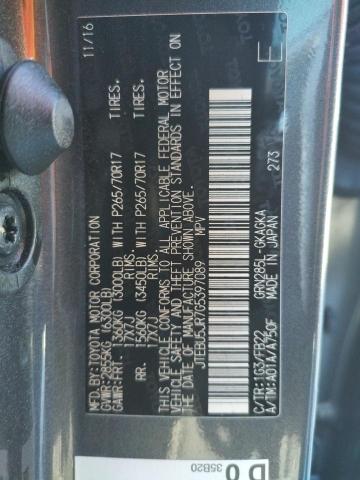 Photo 10 from auction – 2016 TOYOTA 4RUNNER SR with VIN JTEBU5JR7G5397089