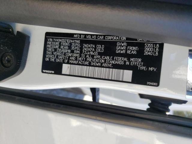Photo 10 from auction – 2013 VOLVO XC60 3.2 with VIN YV4940DZ1D2441146