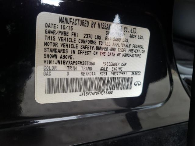 Photo 10 from auction – 2015 INFINITI Q50 BASE with VIN JN1BV7AP9FM355350