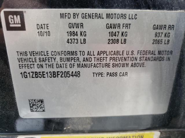Photo 10 from auction – 2011 CHEVROLET MALIBU LS with VIN 1G1ZB5E13BF205448