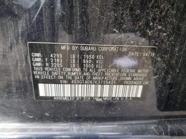 Photo 10 from auction – 2019 SUBARU IMPREZA PR with VIN 4S3GTAD67K3735425