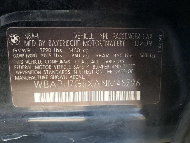 Photo 10 from auction – 2010 BMW 328 I with VIN WBAPH7G5XANM48796