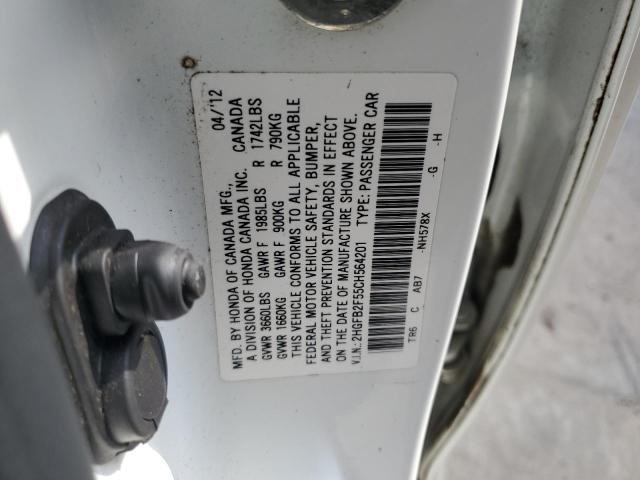 صورة رقم 10 من المزاد - 2012 HONDA CIVIC LX مع VIN 2HGFB2F55CH564201