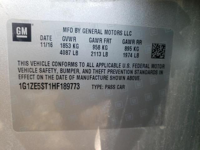Photo 10 from auction – 2017 CHEVROLET MALIBU LT with VIN 1G1ZE5ST1HF189773