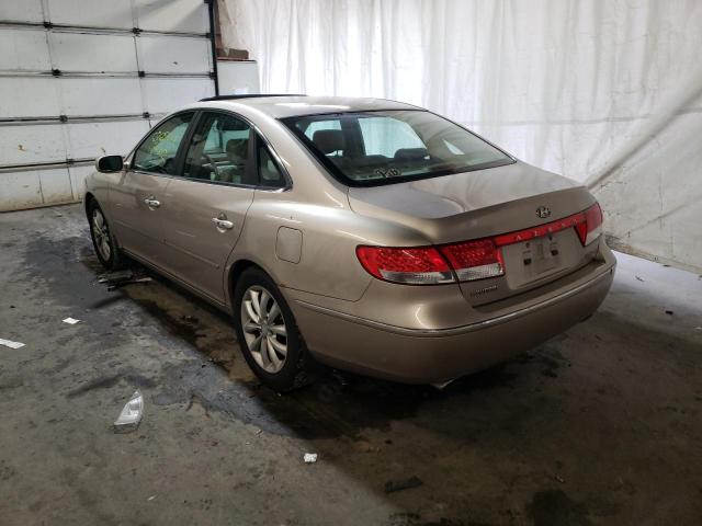 Photo 3 from auction – 2006 HYUNDAI AZERA SE with VIN KMHFC46FX6A106829
