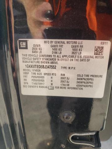 Photo 10 from auction – 2011 GMC ACADIA DEN with VIN 1GKKVTED6BJ347552