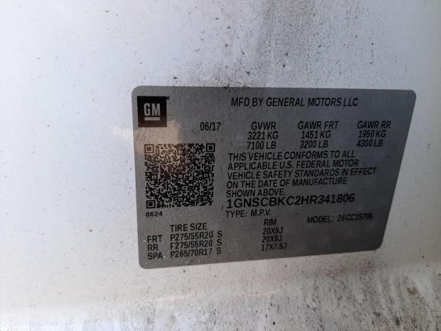 Photo 10 from auction – 2017 CHEVROLET TAHOE C150 with VIN 1GNSCBKC2HR341806