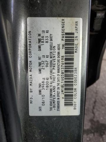 Foto 10 de la subasta – 2011 MAZDA MX-3 con VIN JM1BL1VG5B1376198