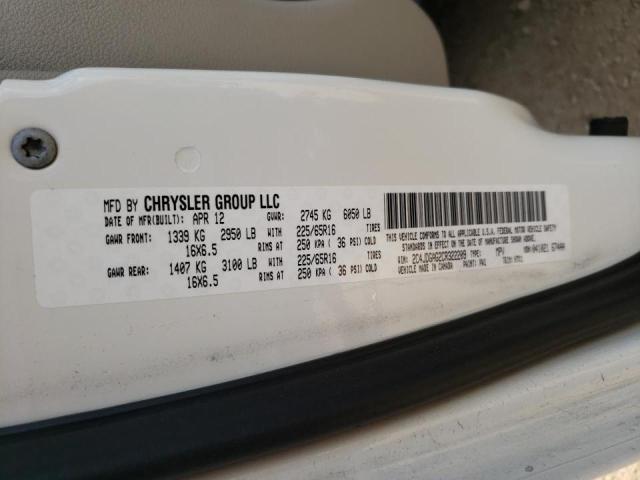 Photo 10 from auction – 2012 DODGE RAM VAN with VIN 2C4JDGAG2CR322209