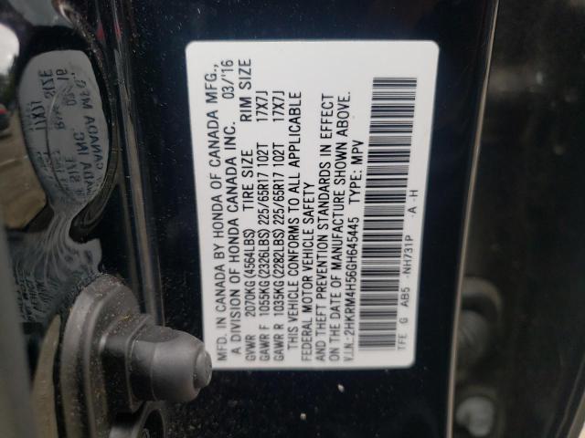 Photo 10 from auction – 2016 HONDA CR-V EX with VIN 2HKRM4H56GH645445
