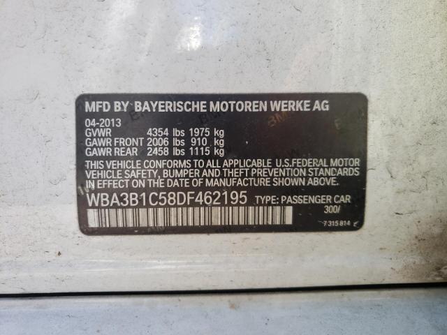 Photo 10 from auction – 2013 BMW 320 I with VIN WBA3B1C58DF462195