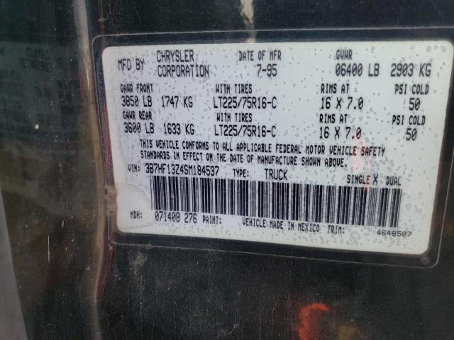 Photo 10 from auction – 1995 DODGE RAM 1500 with VIN 3B7HF13Z4SM184537