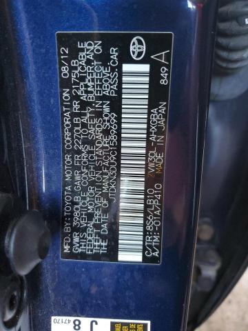 Photo 10 from auction – 2012 TOYOTA PRIUS with VIN JTDKN3DU9C1589699