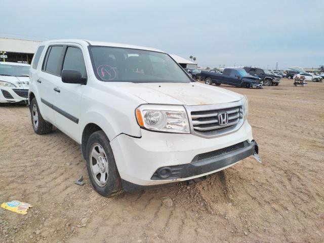 HONDA PILOT LX 2013 with VIN 5FNYF4H29DB065399 - Photo from auction