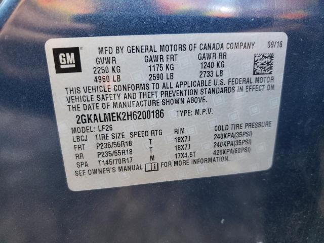 Photo 10 from auction – 2017 GMC TERRAIN SL with VIN 2GKALMEK2H6200186