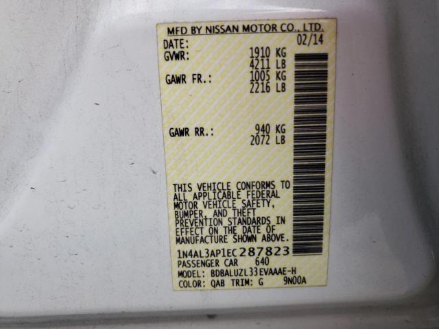 Zdjęcie 10 z aukcji – 2014 NISSAN ALTIMA 2.5 z VIN 1N4AL3AP1EC287823