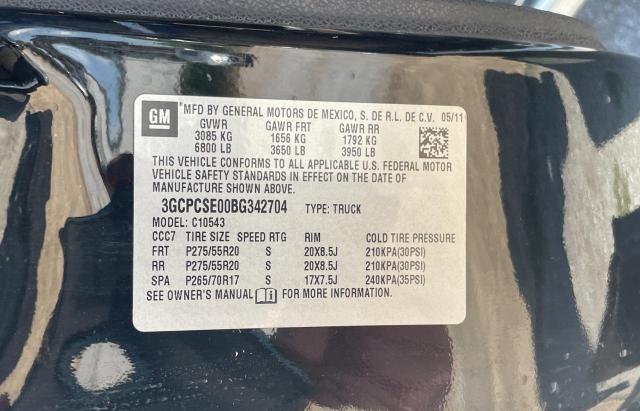 Photo 10 from auction – 2011 CHEVROLET SILVERADO with VIN 3GCPCSE00BG342704