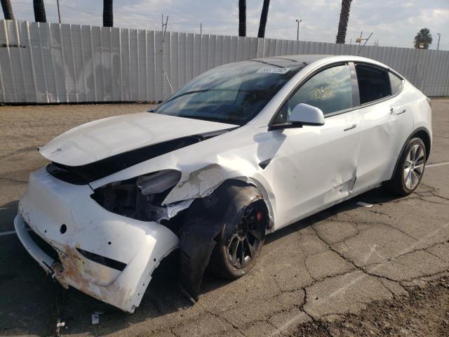 Photo 2 from auction – 2021 TESLA MODEL Y with VIN 5YJYGDEE7MF300040