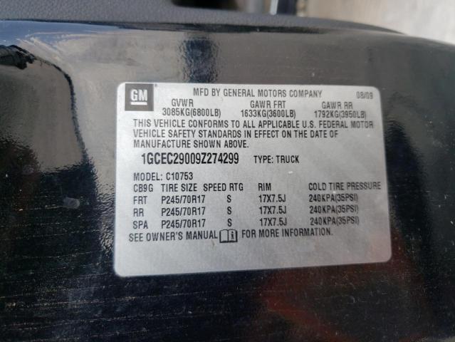 Photo 10 from auction – 2009 CHEVROLET SILVERADO with VIN 1GCEC29009Z274299