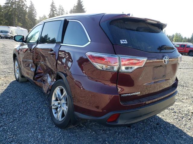 Photo 3 from auction – 2014 TOYOTA HIGHLANDER with VIN 5TDDKRFH2ES033339