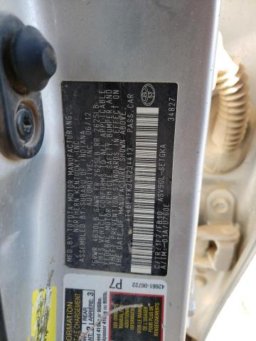 Photo 10 from auction – 2012 TOYOTA CAMRY BASE with VIN 4T4BF1FK3CR234413