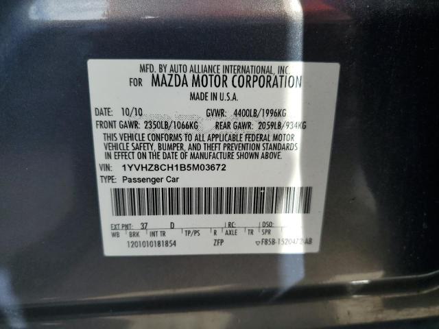 Photo 10 from auction – 2011 MAZDA 6 I with VIN 1YVHZ8CH1B5M03672