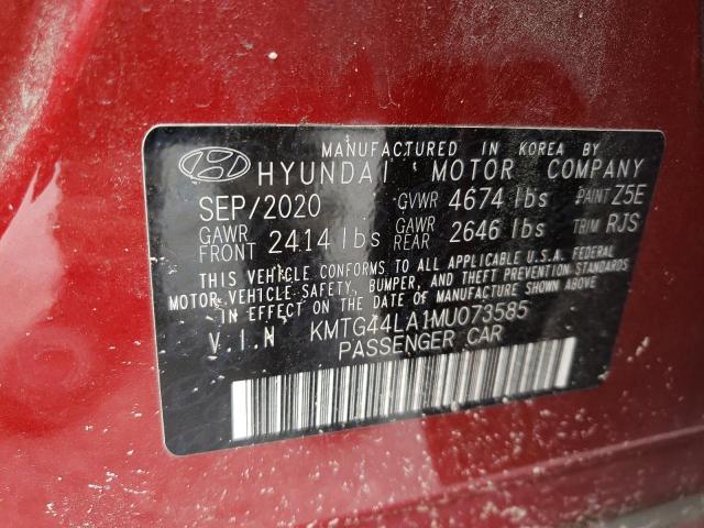 Photo 10 from auction – 2021 GENESIS G70 PRESTI with VIN KMTG44LA1MU073585