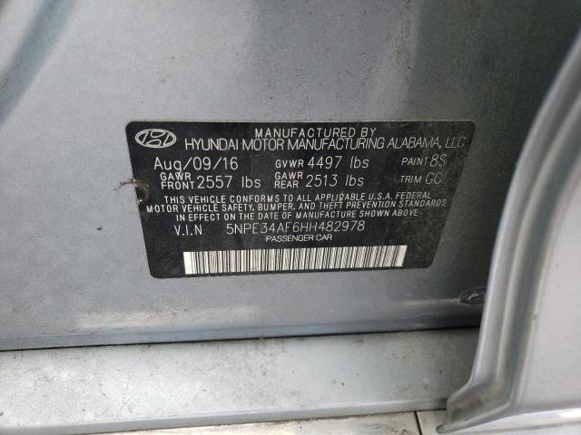 Photo 10 from auction – 2017 HYUNDAI SONATA SPO with VIN 5NPE34AF6HH482978