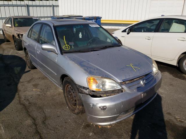 HONDA CIVIC EX 2001 with VIN 1HGES26731L072120 - Photo from auction