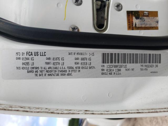 Photo 10 from auction – 2015 DODGE DART SXT with VIN 1C3CDFBB8FD267122