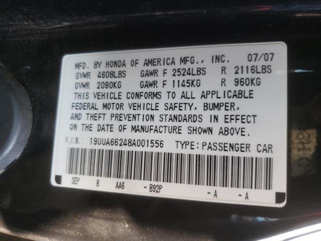 Photo 10 from auction – 2008 ACURA TL with VIN 19UUA66248A001556
